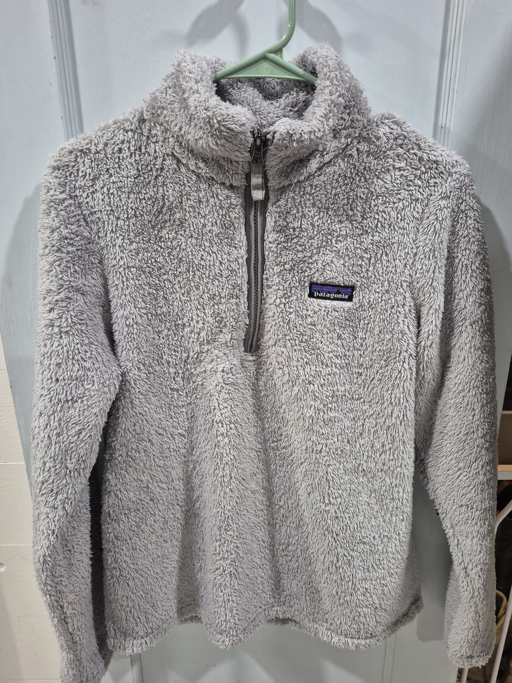 Patagonia Plush Fleece Half-Zip Pullover - Light Grey